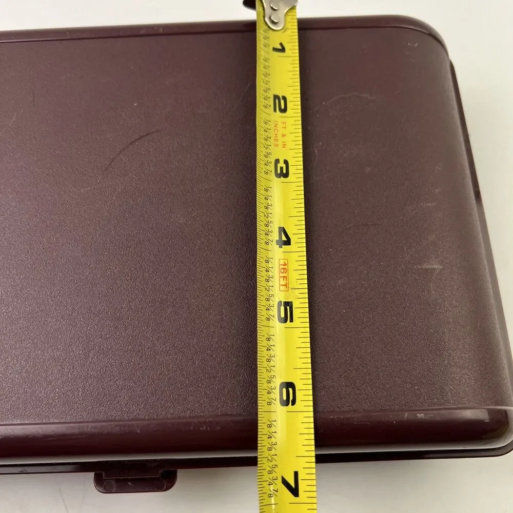 Vintage Brown Tupperware Personal Valet Travel/Food Case Organizer Good Shape!